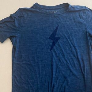 Bruce Bolt Navy Lightning Bolt dri fit Tee
